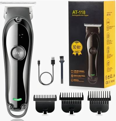 HTC AT 118 ORGINAL Trimmer 90 min Runtime 3 Length Settings  (Black)