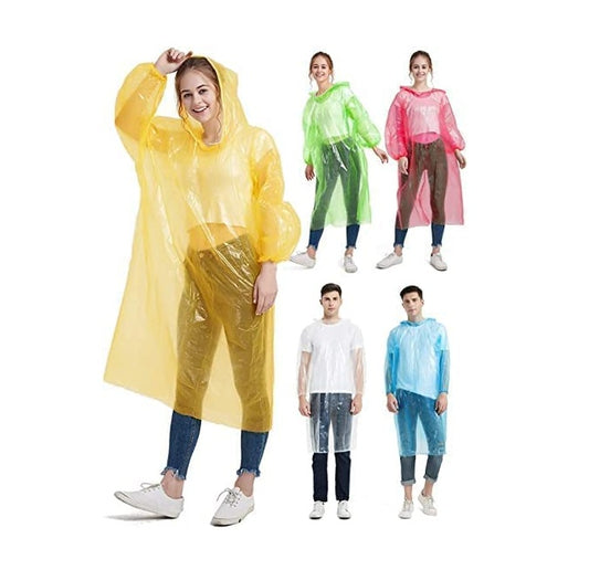 Pocket Size Disposable Raincoat for Men and Women for Travel Use |Pocket Emergency Waterproof Free Size