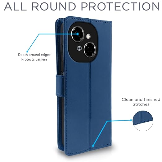 Flip Cover Leather Synthetic with Open & Close Magnet