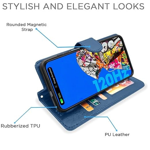 Flip Cover Leather Synthetic with Open & Close Magnet