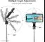 R1S Selfie Stick with LED Fill Light & Tripod Mount – 1.7M Extendable for Android Phones Bluetooth Selfie Stick  (Black, Remote Included)