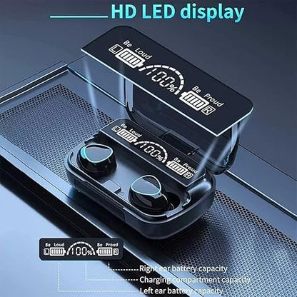 M10 Earbuds, Bluetooth Buds, Touch Control Wireless Earphones Bluetooth  (Black, True Wireless)